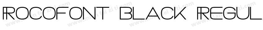 Rocofont black Regular字体转换